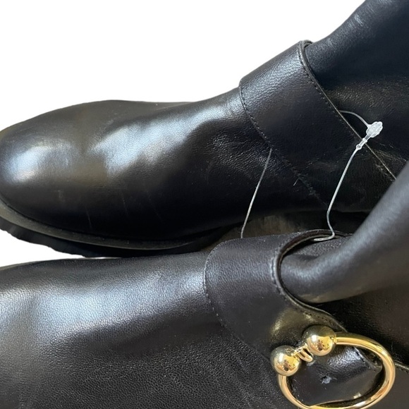 Stuart Weitzman Luxering Black Suede Neoprene Ankle Boots NWOB 5 35.5 - Picture 4 of 8